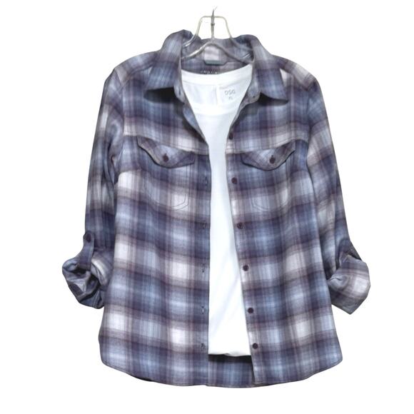 Columbia Women’s Silver Ridge Lite Plaid Long-Sleeve Omni-Shade Shirt Size Small - Picture 6 of 11